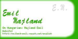 emil majland business card